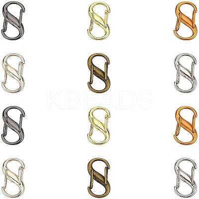 12Pcs 6 Color Alloy DIY Bags Adjustable Clasps Accessories FIND-WR0003-24-1