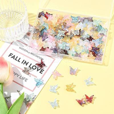 120Pcs 10 Colors Baking Paint Glass Beads DGLA-FS0001-19-1
