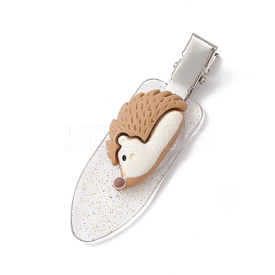 Forest Animal Theme Opaque Resin Alligator Hair Clips PHAR-JH00099-1