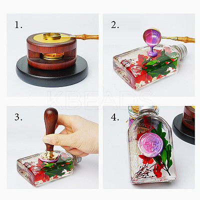 Sealing Wax Particles Kits for Retro Seal Stamp DIY-CP0003-54T-1