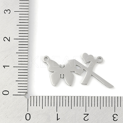 Non-Tarnish 304 Stainless Steel Pendants STAS-L279-002P-X-1