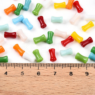 Opaque Colours Glass Seed Beads SEED-N007-P4x8mm-B03-1