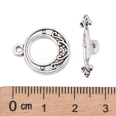 Tibetan Style Alloy Toggle Clasps X-LF1081Y-NF-1