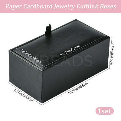 Paper Cardboard Jewelry Cufflink Boxes CON-WH20008-13C-1