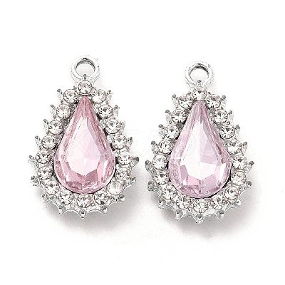 Alloy Glass Pendants ALRI-C007-08P-03-1