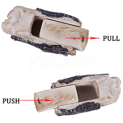 Simulation Resin Tree Stump Hidden Key DIY-WH0430-161-1