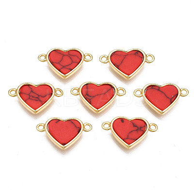 Brass Connector Charms KK-N233-169B-01E-1