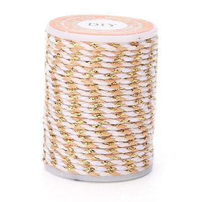 4-Ply Polycotton Cord with Metallic Thread X1-OCOR-Z003-D33-1