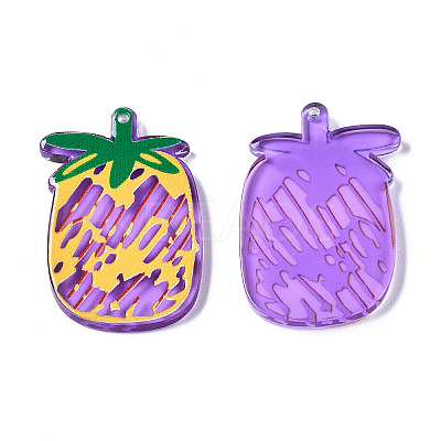 Translucent Acrylic Pendants TACR-T021-38C-1