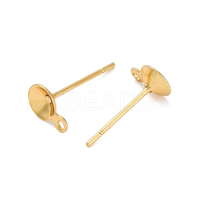 304 Stainless Steel Stud Earring Findings STAS-S151-01G-A-1