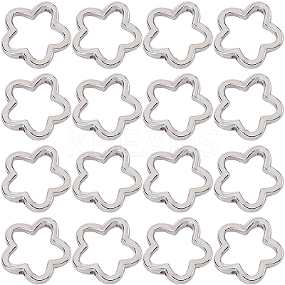 200Pcs CCB Plastic Bead Frames CCB-SC0001-19-1