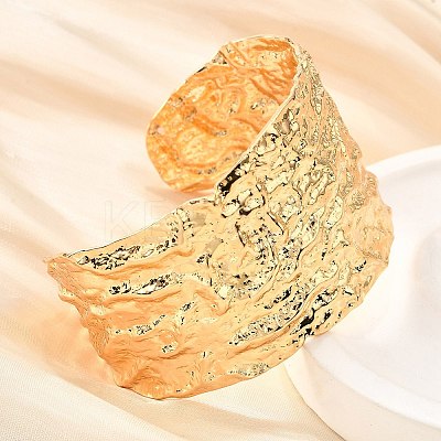 304 Stainless Steel Open Bangles BJEW-D308-02G-C-1