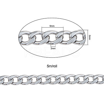 304 Stainless Steel Curb Chains CHS-CJ0001-14P-1