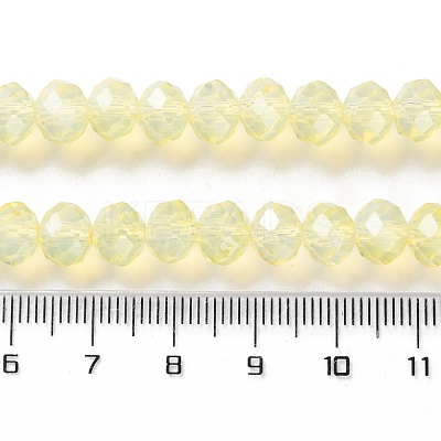 Baking Paint Transparent Glass Beads Strands DGLA-A034-J8MM-D06-1