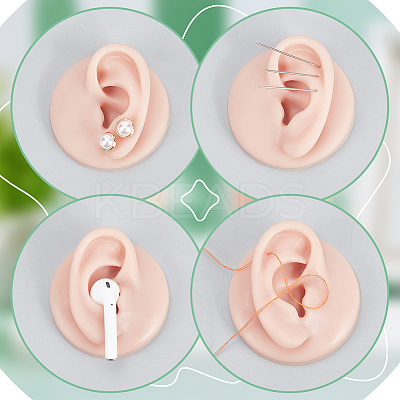 2Pcs Soft Silicone Ear Displays Mould for Earring Display ODIS-NB0001-39-1