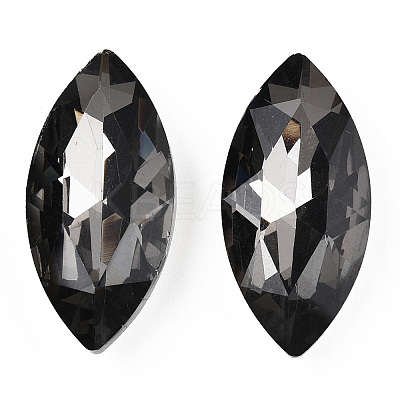 Pointed Back Glass Rhinestone Cabochons RGLA-T083-13x27mm-03-1