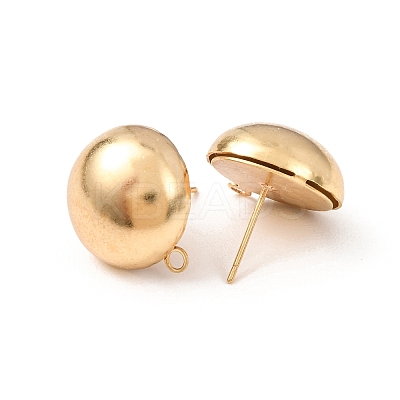 Brass Stud Earring Findings LS-KK-G604-01G-08-1