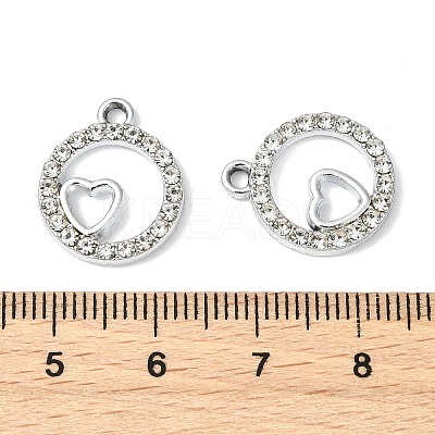 Alloy Crystal Rhinestone Pendants ALRI-T012-01B-P-1
