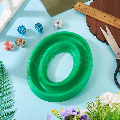 1Pc Plastic Oval Bobbin Holder AJEW-TA0003-08B-1