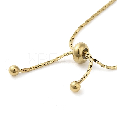 Ion Plating(IP) 304 Stainless Steel Boston Link Chains Slider Bracelets BJEW-K245-01G-1