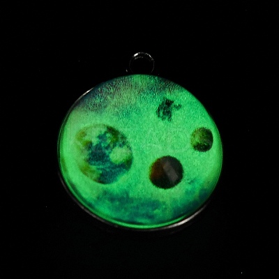 Galaxy Theme Luminous Glass Ball Pendants GLAA-D021-01P-08-1