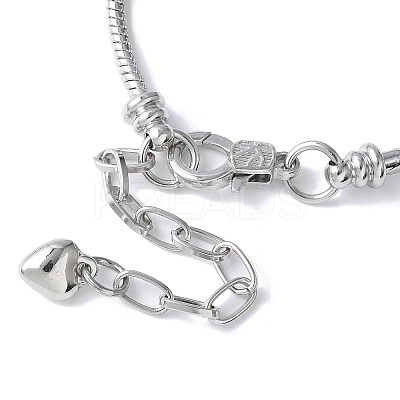 Ocean Theme European Beads Charm Bracelet Set for Women BJEW-JB11587-03-1