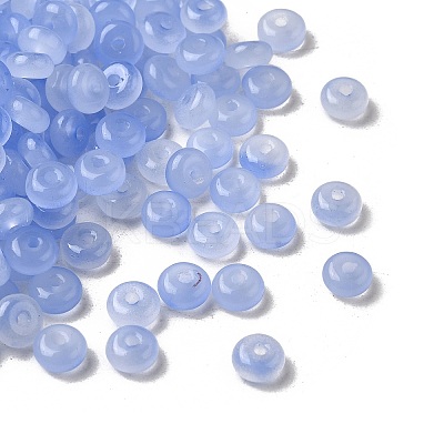 Baking Paint Imitation Jade Glass Beads DGLA-C005-A01-3x6mm-05-1