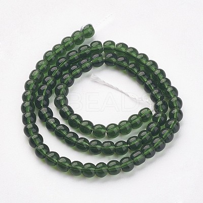 Glass Beads Strands LS-GR4mm18Y-1