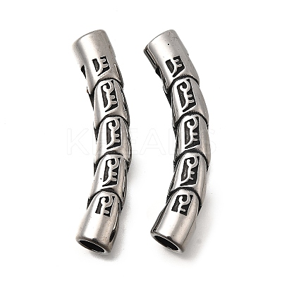 304 Stainless Steel Tube Beads STAS-D382-13AS-1