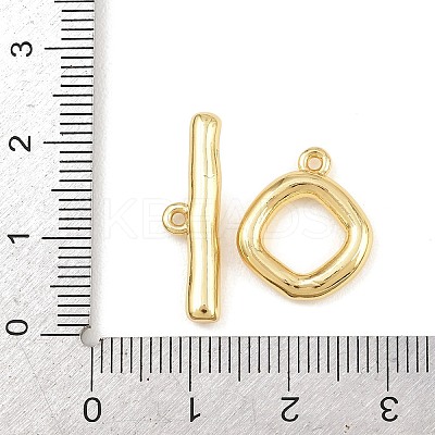 Brass Toggle Clasps KK-G548-41G-02-1