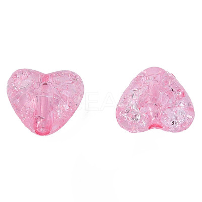 Transparent Crackle Acrylic Beads X-MACR-N006-14-A01-1