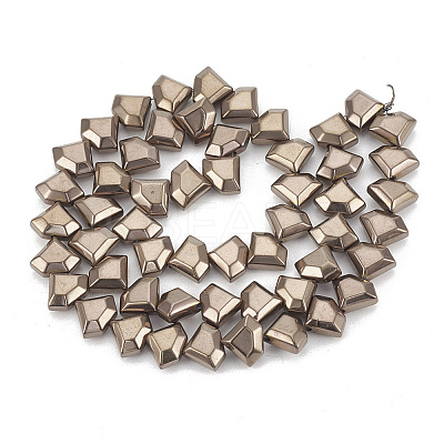 Electroplate Non-magnetic Synthetic Hematite Beads Strands G-T061-111H-1
