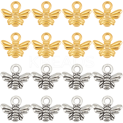 200Pcs 2 Styles Alloy Charms FIND-SC0013-98-1