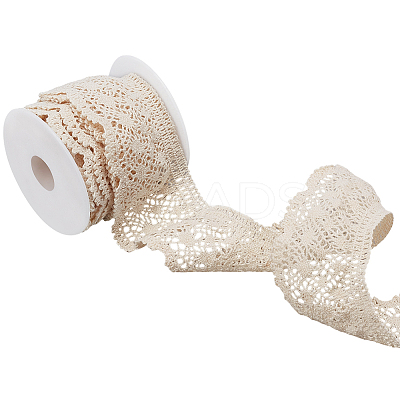 5 Yards Cotton Flower Lace Ribbon OCOR-FG0002-54-1