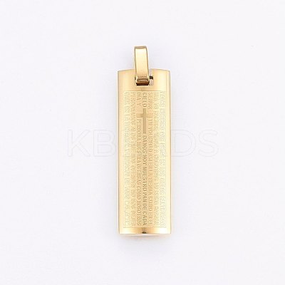 304 Stainless Steel Pendants STAS-O103-25A-1