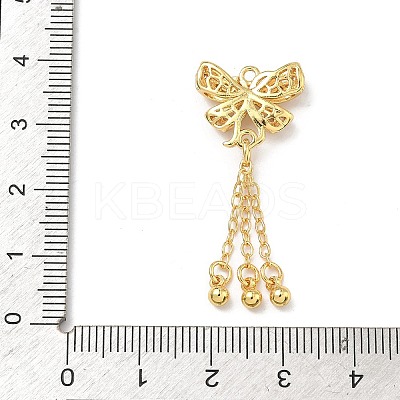 Brass Micro Pave Clear Cubic Zirconia Pendants KK-D228-02G-02-1