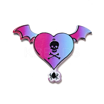 Halloween Printed Acrylic Pendants MACR-G060-01G-1