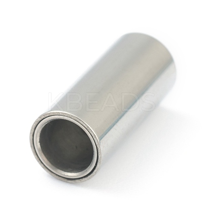 Tarnish Resistant 304 Stainless Steel Magnetic Clasps with Glue-in Ends STAS-O148-06B-1