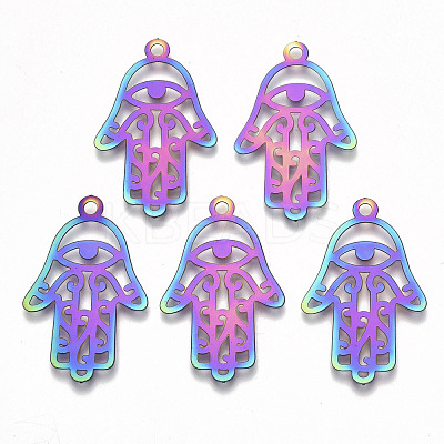 Ion Plating(IP) 201 Stainless Steel Pendants X-STAS-R114-030-1
