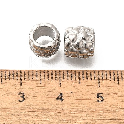 Anti-Tarnish 304 Stainless Steel European Beads STAS-I321-36P-1