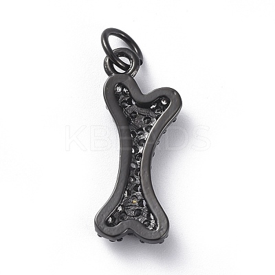 Brass Micro Pave Cubic Zirconia Pendants ZIRC-G157-24-02-1