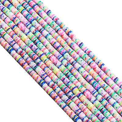 Handmade Polymer Clay Bead Strands CLAY-CJC0001-01B-1