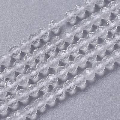Natural Quartz Crystal Beads Strands G-F596-44-2mm-1