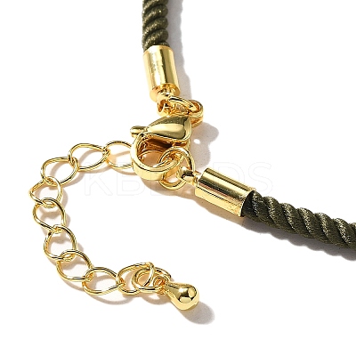 Nylon Milan Cord Necklace Making MAK-M028-01G-03-1
