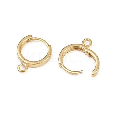 Brass Hoop Earring Findings KK-P310-26B-G-1