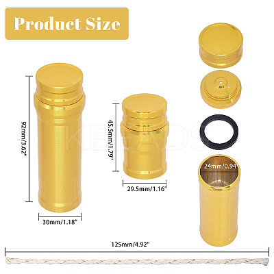 2 Sets 2 Styles Aluminum Alloy Alcohol Burner AJEW-CA0004-12-1