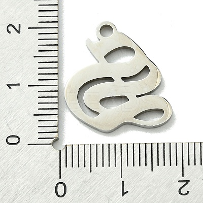 Non-Tarnish 201 Stainless Steel Pendants STAS-B055-01P-S-1