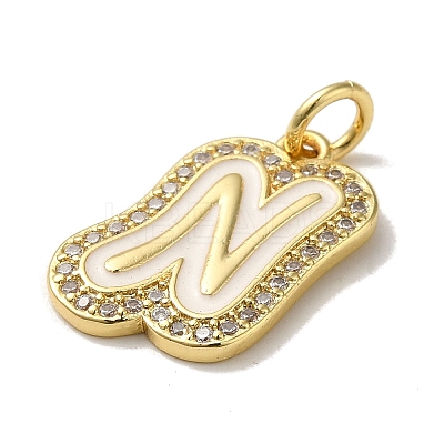 Brass Micro Pave Cubic Zirconia Pendants KK-K354-02G-N-1