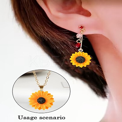 10Pcs 3 Styles Opaque Resin Pendants RESI-YW0001-60-1