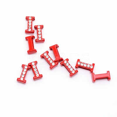Rhinestone Slide Letter Charms RB-TAC0002-01I-1